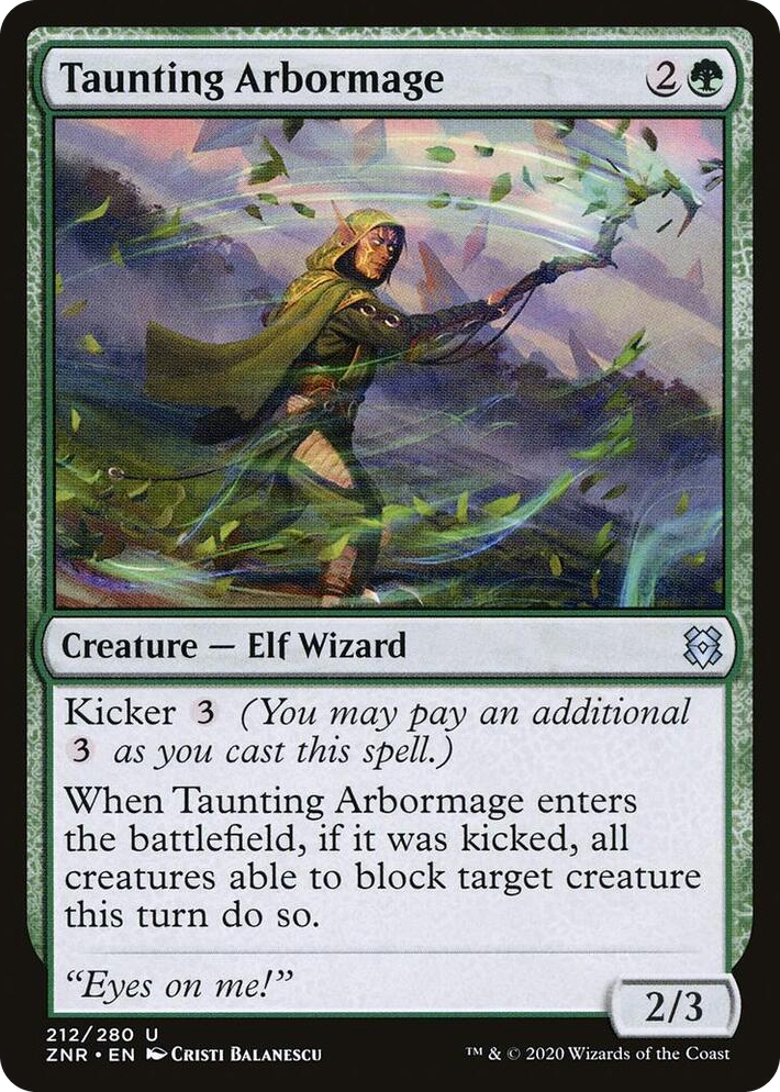 0212 Taunting Arbormage U Zendikar Rising
