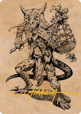 0057 Taunting Kobold Art Card (Gold-Stamped Signature) S Art Series: Commander Legends: Battle for Baldur's Gate