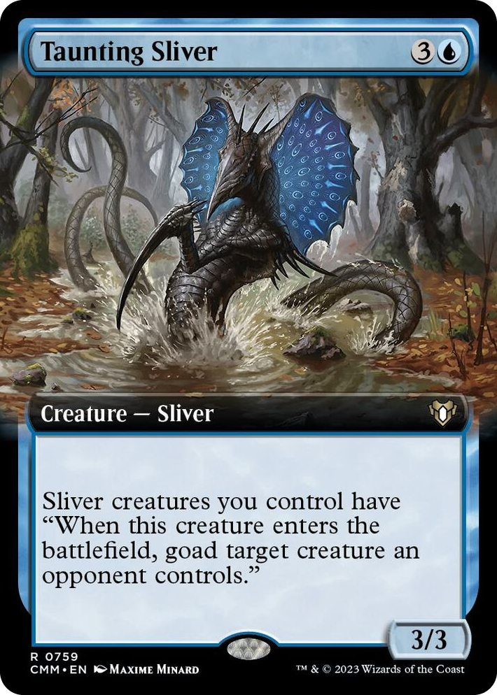 0759 Taunting Sliver (Extended Art) R Commander Masters