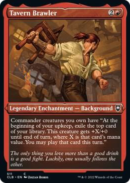 0511 Tavern Brawler (Foil Etched) C Commander Legends: Battle for Baldur's Gate