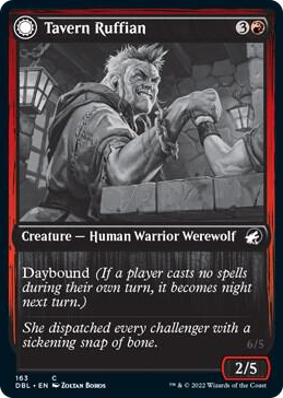 Tavern Ruffian #163 C - Innistrad: Double Feature Pokemon card