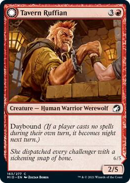 0163 Tavern Ruffian C Innistrad: Midnight Hunt