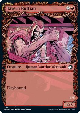 0296 Tavern Ruffian (Showcase) C Innistrad: Midnight Hunt