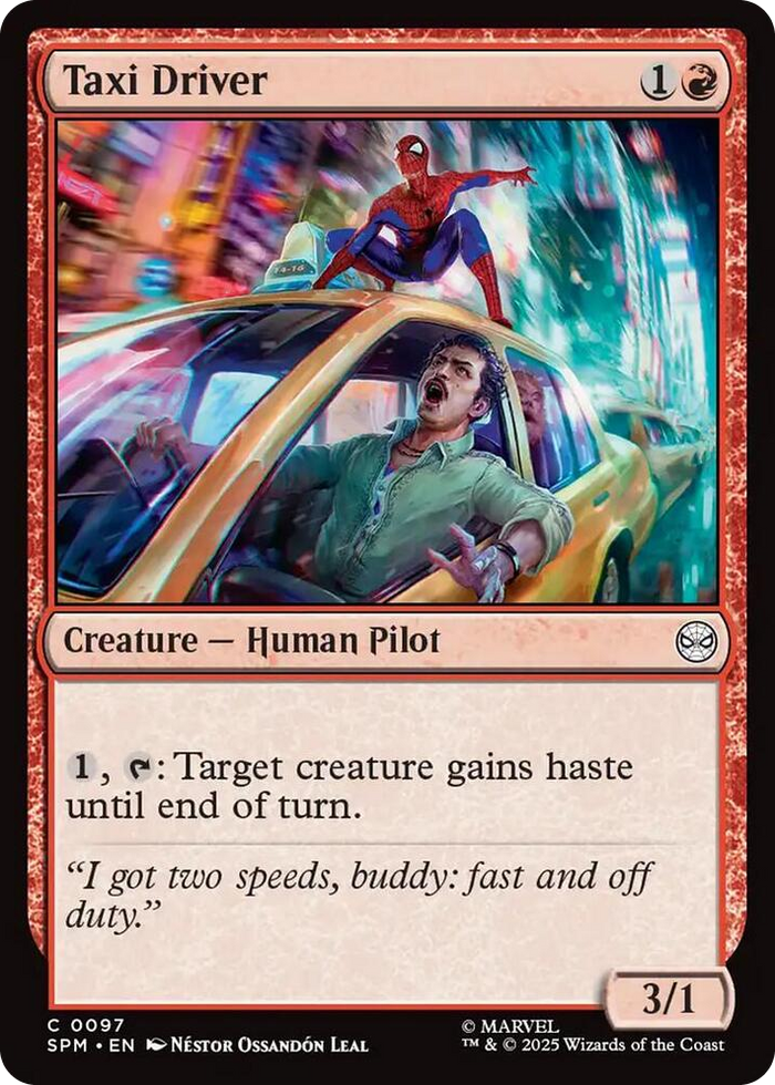 Taxi Driver #97 C - Marvel's Spider-Man Pokemon card