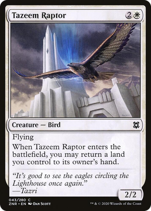 0043 Tazeem Raptor C Zendikar Rising