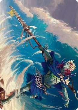 0051 Tazeem Roilmage Art Card (Gold-Stamped) S Art Series: Zendikar Rising