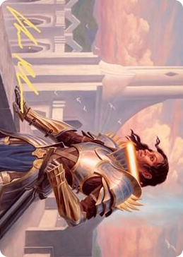 0045 Tazri, Beacon of Unity Art Card (Gold-Stamped Signature) S Art Series: Zendikar Rising
