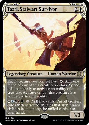 0190 Tazri, Stalwart Survivor (Halo Foil) R March of the Machine: The Aftermath