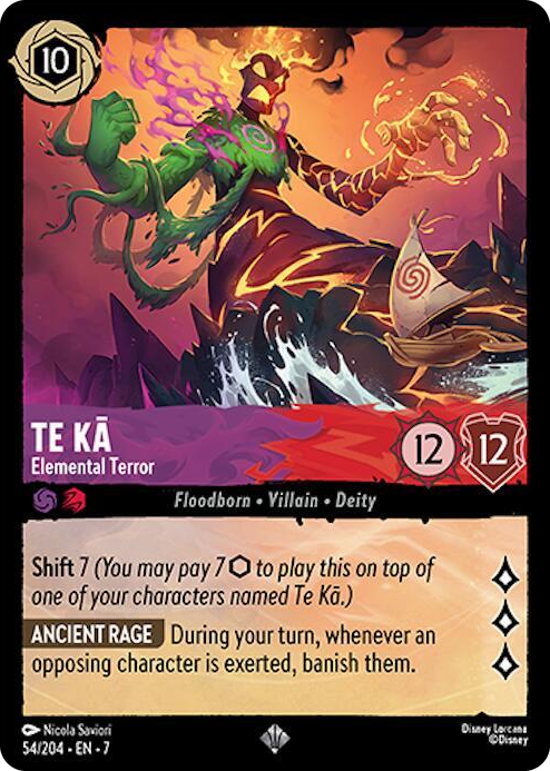 0054 Te Ka - Elemental Terror Super Rare Archazia's Island