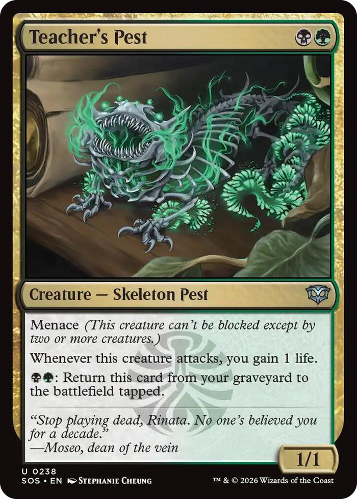 Teacher's Pest #238 U - Secrets of Strixhaven Pokemon card