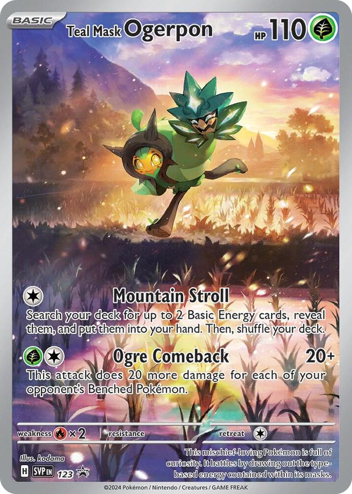0123 Teal Mask Ogerpon - 123 Promo Scarlet & Violet Promo Cards