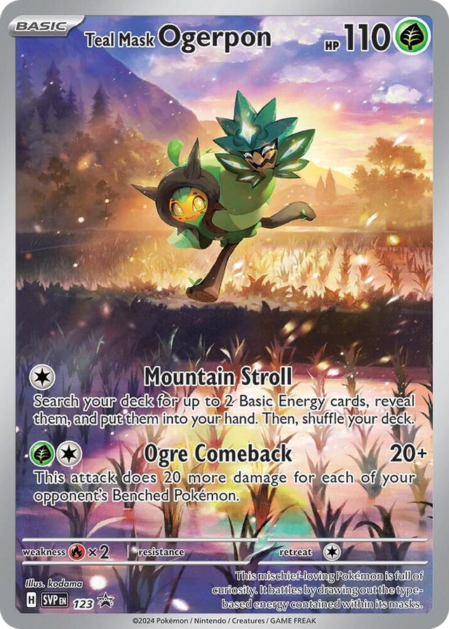 0123 Teal Mask Ogerpon - 123 Promo Scarlet & Violet Promo Cards