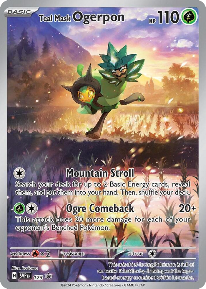 0123 Teal Mask Ogerpon - 123 Promo Scarlet & Violet Promo Cards