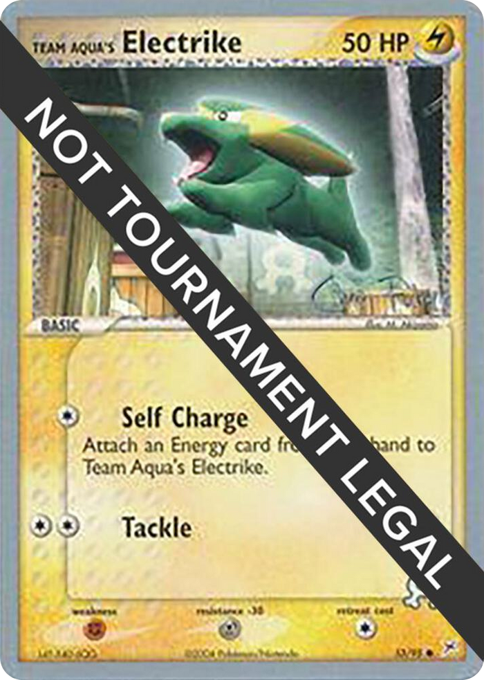 0027 Team Aqua's Electrike - 2004 (Chris Fulop) Uncommon World Championship Decks