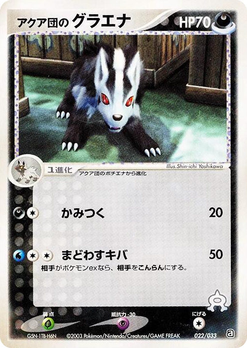 0022 Team Aqua's Mightyena None Aqua Deck Kit