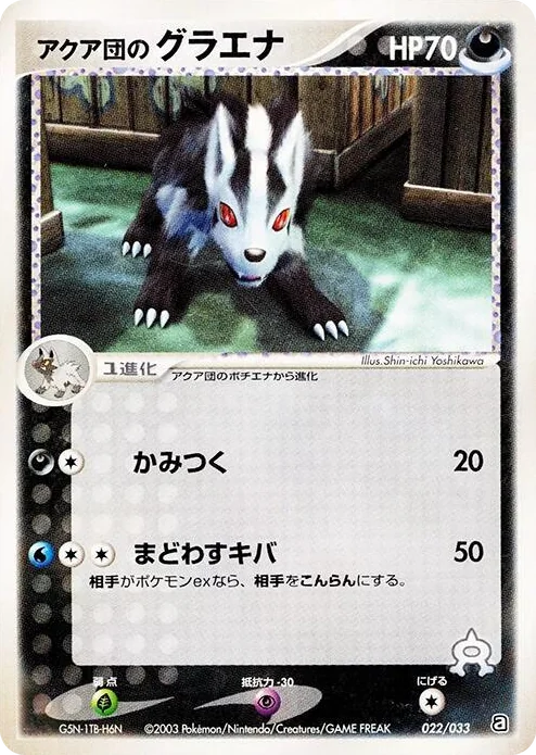 0022 Team Aqua's Mightyena Aqua Deck Kit