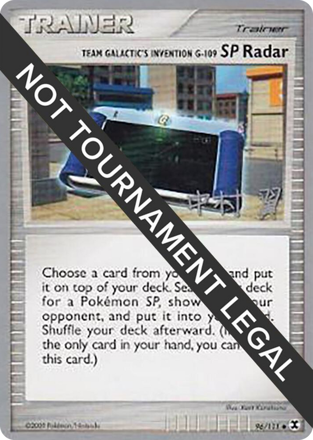 0096 Team Galactic's Invention G-109 SP Radar - 2009 (Tsubasa Nakamura) Uncommon World Championship Decks