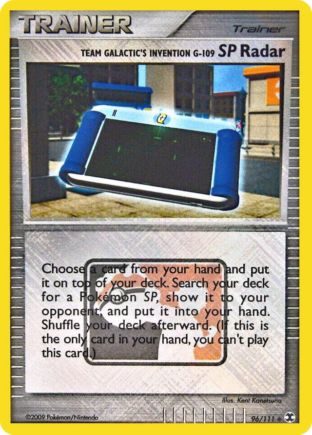 0096 Team Galactic's Invention G-109 SP Radar - 96/111 (League Promo) Promo League & Championship Cards
