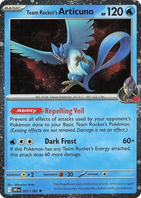 0051 Team Rocket's Articuno - 051/182 (Cosmos Holo) Promo Miscellaneous Cards & Products