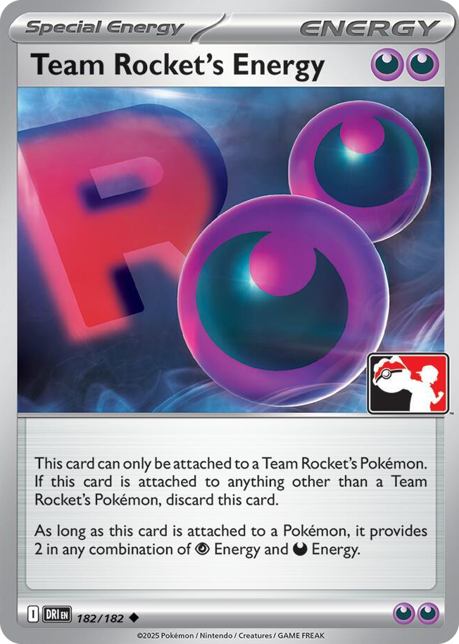 0182 Team Rocket's Energy Uncommon Prize Pack Series Cards