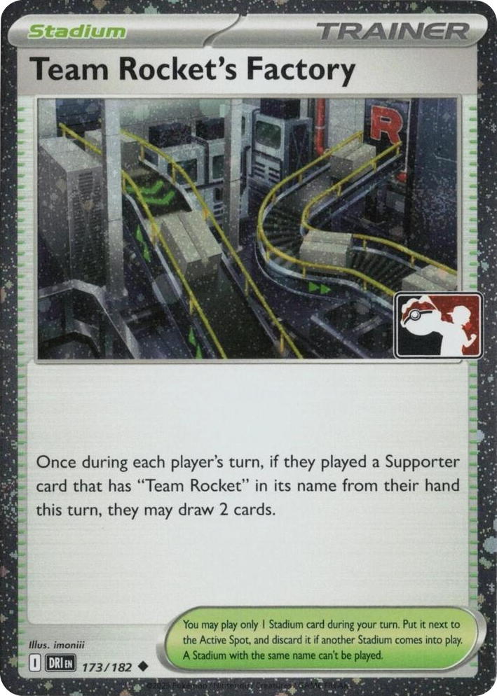 0173 Team Rocket's Factory - 173/182 (Cosmos Holo) Uncommon Prize Pack Series Cards