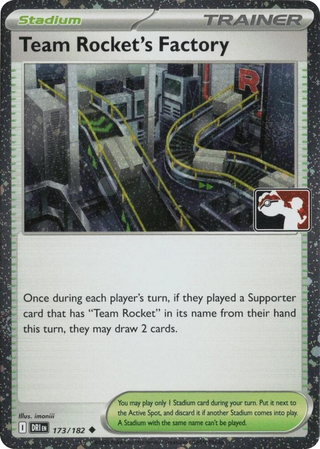 0173 Team Rocket's Factory - 173/182 (Cosmos Holo) Uncommon Prize Pack Series Cards