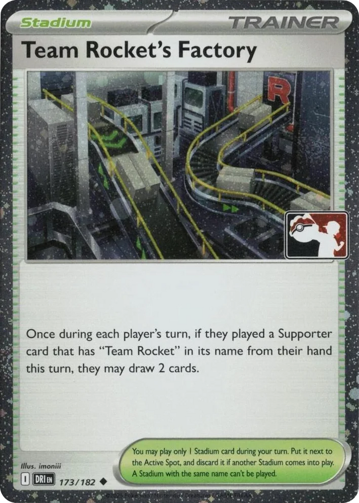 0173 Team Rocket's Factory - 173/182 (Cosmos Holo) Uncommon Prize Pack Series Cards