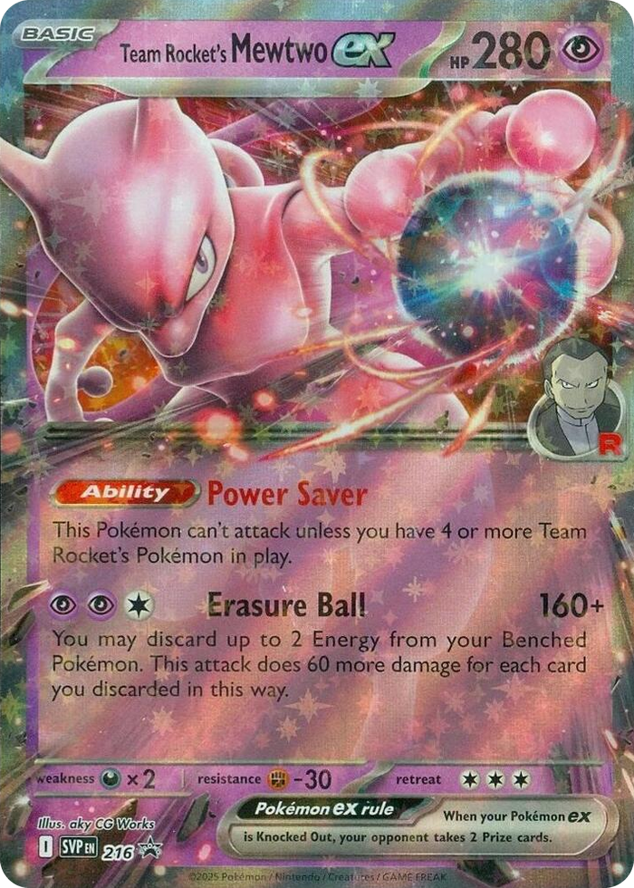 0216 Team Rocket's Mewtwo ex - 216 Promo Scarlet & Violet Promo Cards