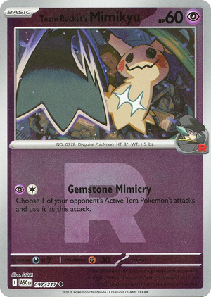 0097 Team Rocket's Mimikyu - 097/217 (Team Rocket) Uncommon Ascended Heroes