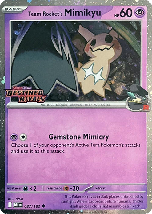0087 Team Rocket's Mimikyu (Prerelease) Uncommon Miscellaneous Cards & Products