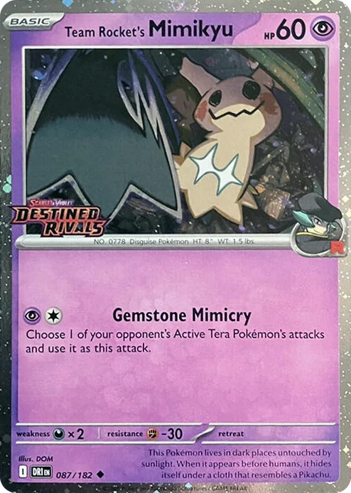 0087 Team Rocket's Mimikyu (Prerelease) Uncommon Miscellaneous Cards & Products