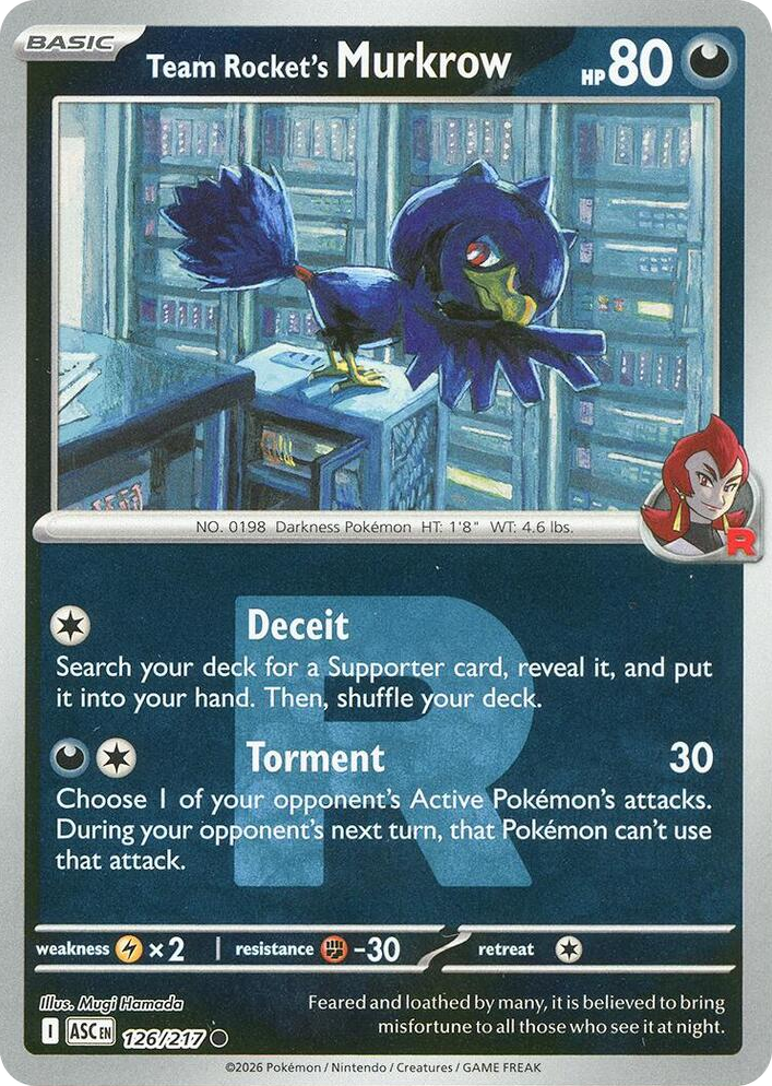 0126 Team Rocket's Murkrow (Team Rocket) Common Ascended Heroes
