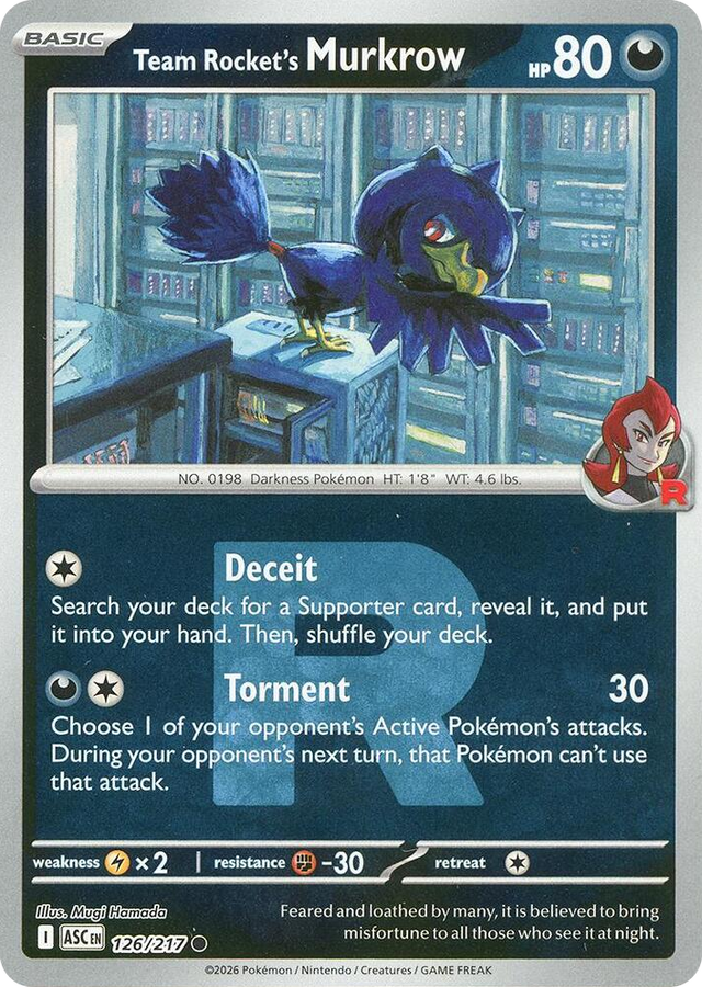 0126 Team Rocket's Murkrow (Team Rocket) Common Ascended Heroes