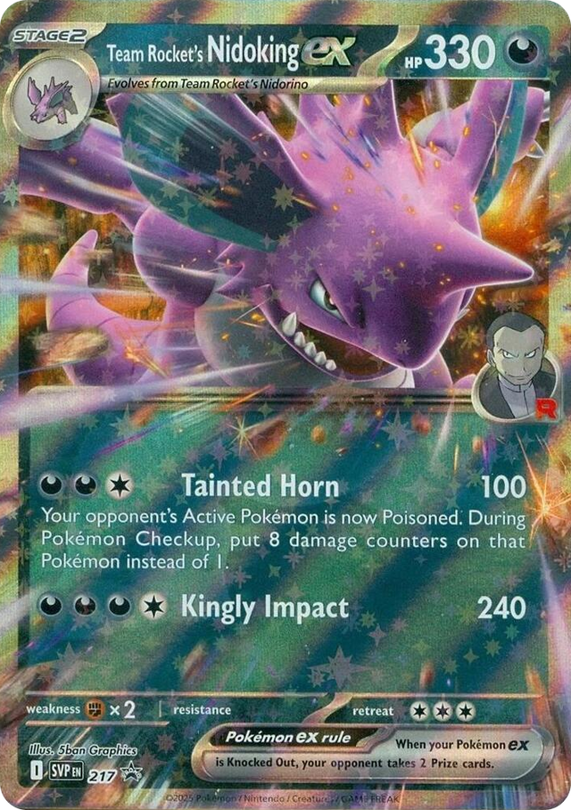 0217 Team Rocket's Nidoking ex - 217 Promo Scarlet & Violet Promo Cards