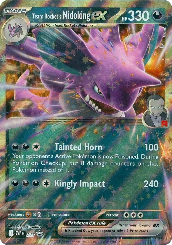 0217 Team Rocket's Nidoking ex - 217 Promo Scarlet & Violet Promo Cards