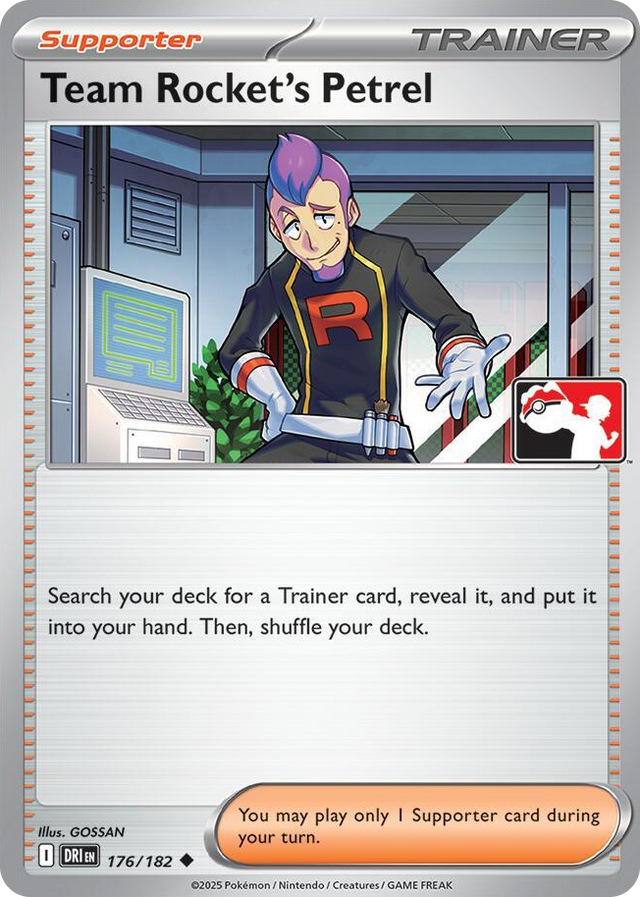 0176 Team Rocket's Petrel Uncommon Prize Pack Series Cards