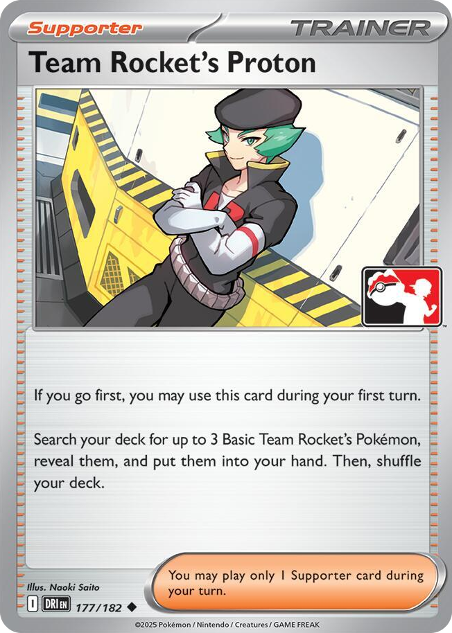 0177 Team Rocket's Proton Uncommon Prize Pack Series Cards