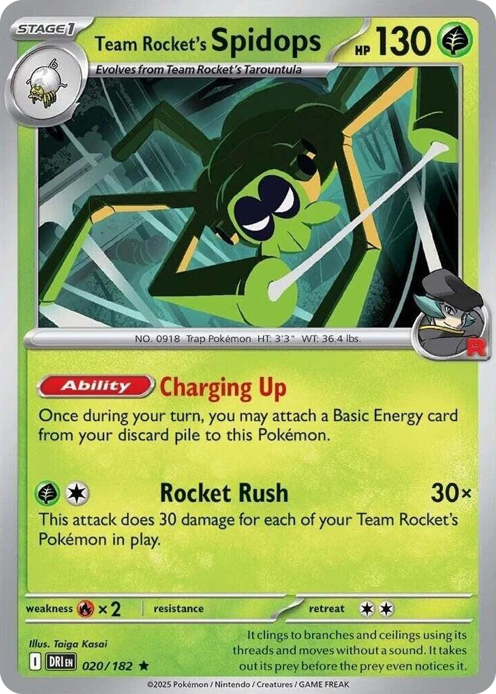 0020 Team Rocket's Spidops Rare Deck Exclusives