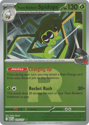 0019 Team Rocket's Spidops (Team Rocket) Rare Ascended Heroes