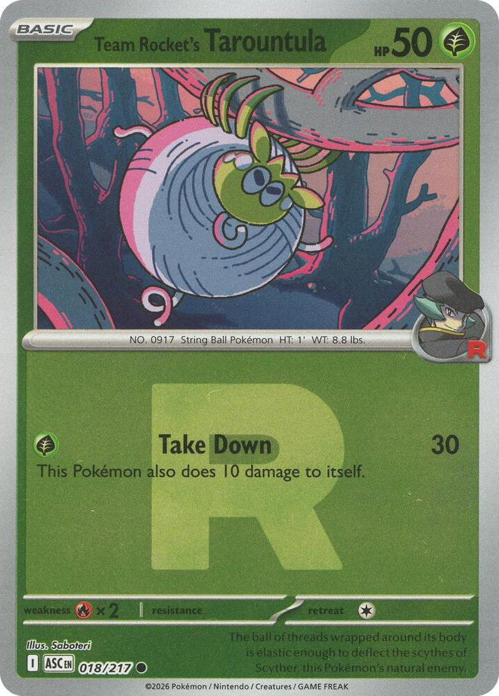 0018 Team Rocket's Tarountula (Team Rocket) Common Ascended Heroes