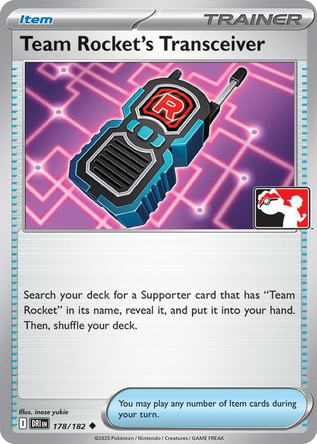0178 Team Rocket's Transceiver Uncommon Prize Pack Series Cards