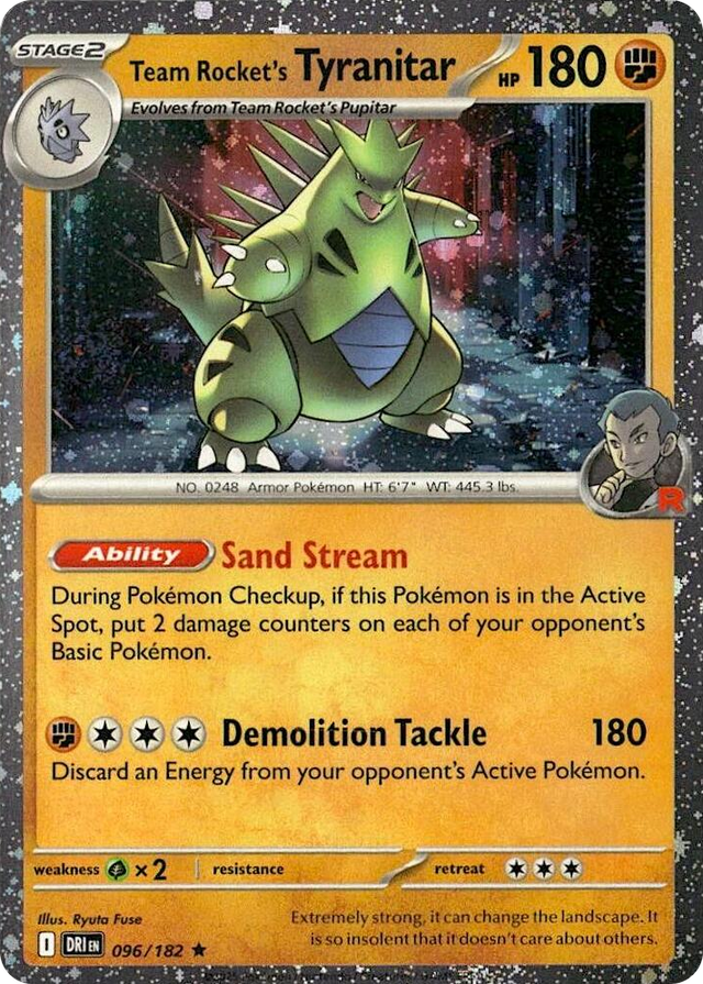 0096 Team Rocket's Tyranitar - 096/182 (Cosmos Holo) Promo Miscellaneous Cards & Products