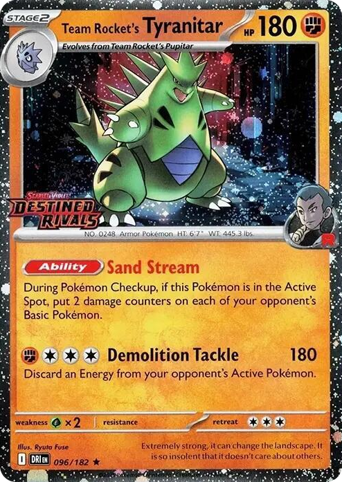 0096 Team Rocket's Tyranitar (Prerelease) Rare Miscellaneous Cards & Products
