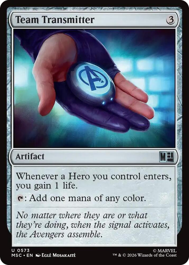 0573 Team Transmitter U Commander: Marvel Super Heroes