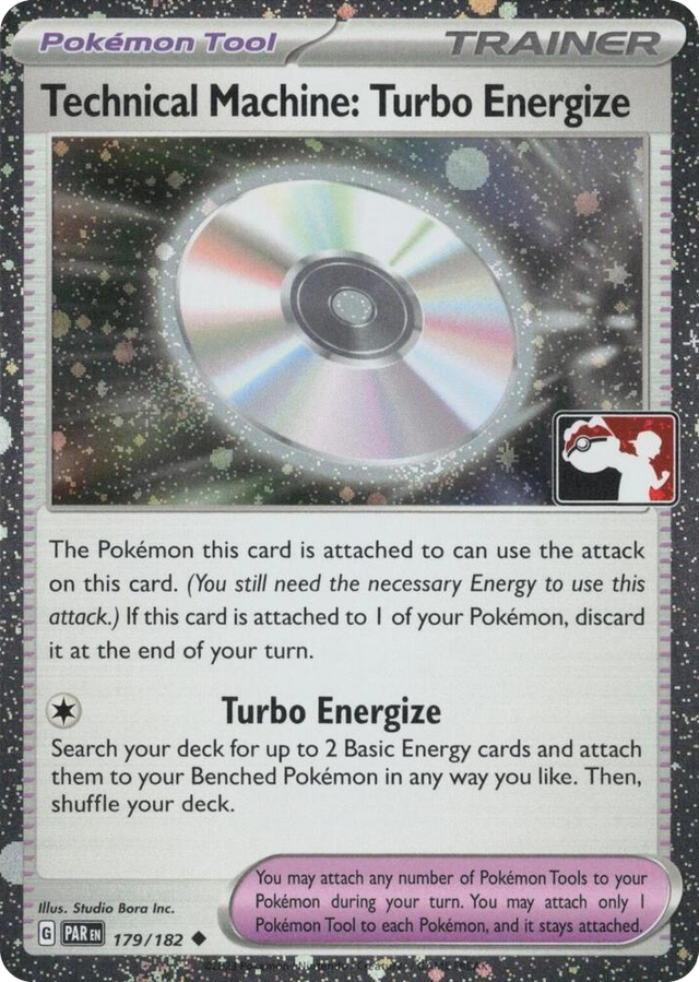 0179 Technical Machine: Turbo Energize - 179/182 (Cosmos Holo) Uncommon Prize Pack Series Cards
