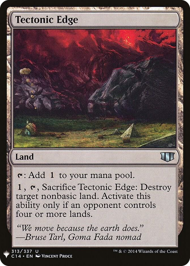 0313 Tectonic Edge U The List Reprints