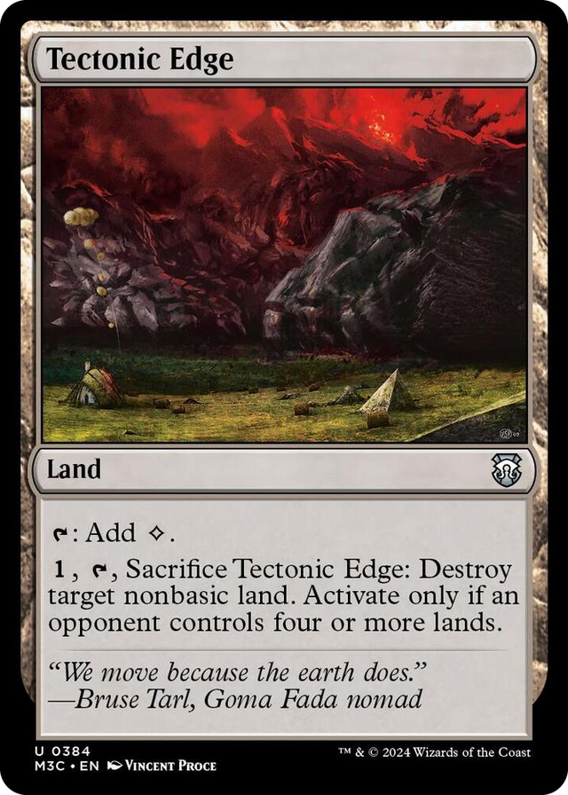0384 Tectonic Edge U Commander: Modern Horizons 3