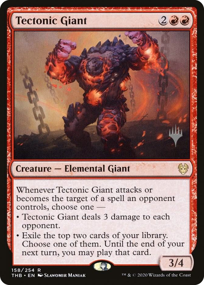 0158 Tectonic Giant R Promo Pack: Theros Beyond Death