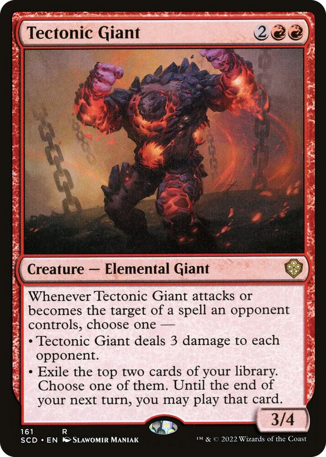 0161 Tectonic Giant R Starter Commander Decks