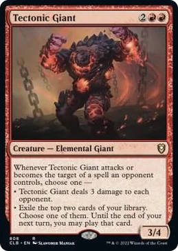 0808 Tectonic Giant R Commander Legends: Battle for Baldur's Gate